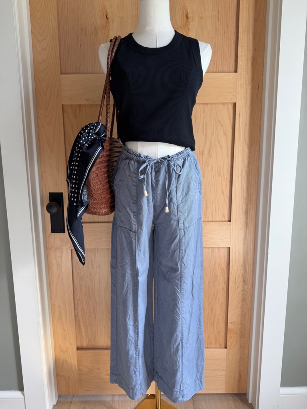 Joie Slate Blue 100% Lyocell Pant | wide leg | size XS